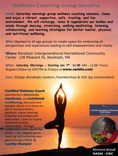 Wellness Coaching Group Sessions